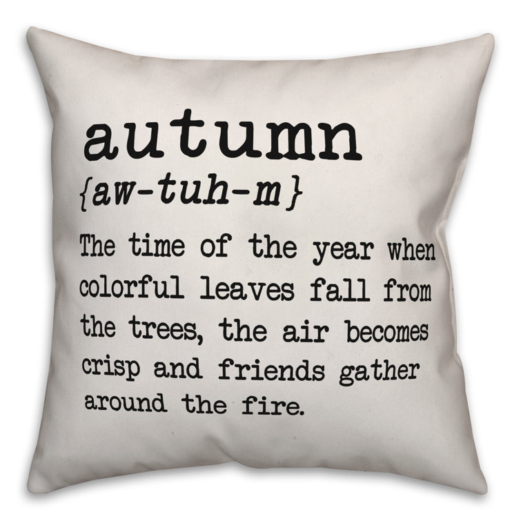 Gracie Oaks Batley Autumn Definition Throw Pillow Cover Wayfair